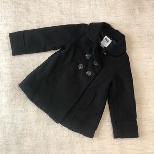 🆕EUC: Girls Black Dress Coat, Size 3T